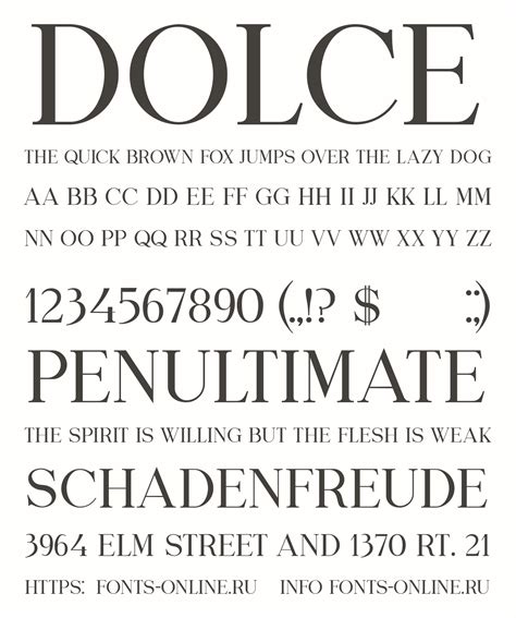 Dolce Font .